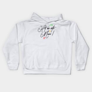 Hit Me With Music Handwritten Reggae Kids Hoodie